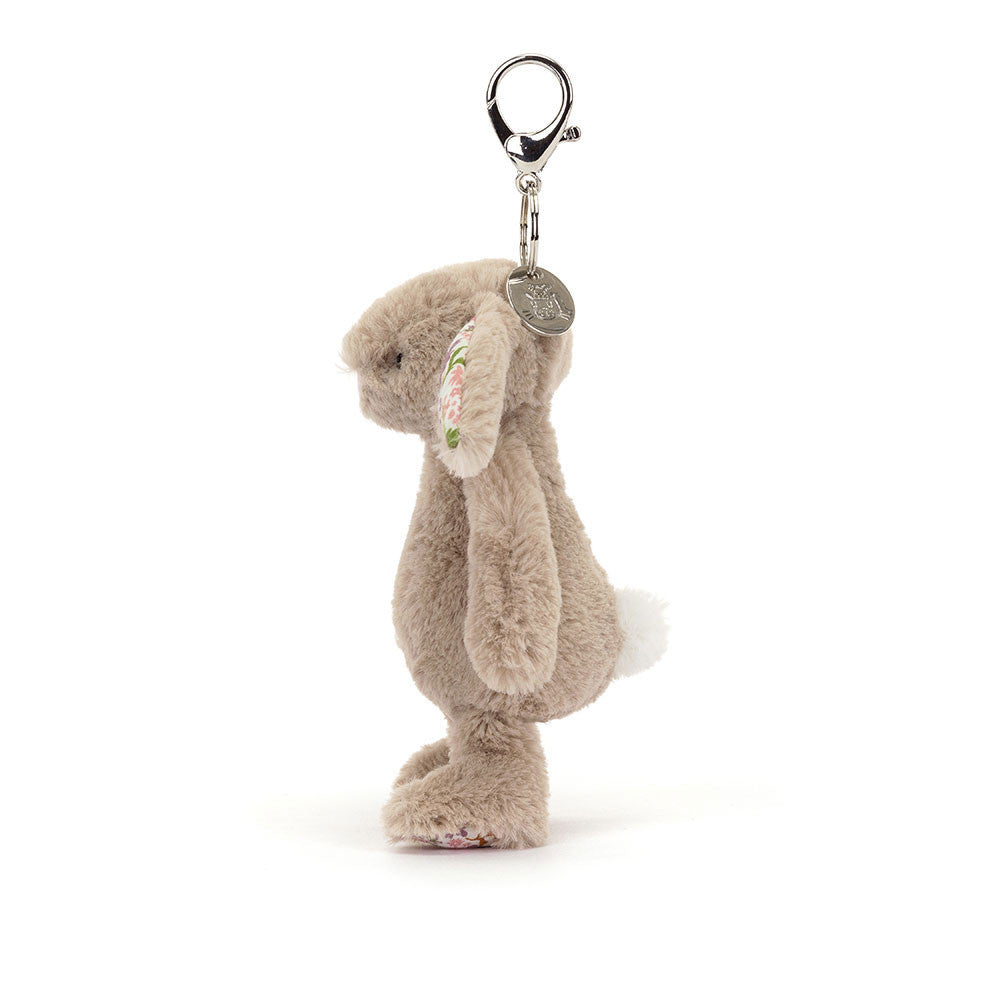 Jellycat Bag Charm Blossom Beige Bunny 'Petal' 18cm