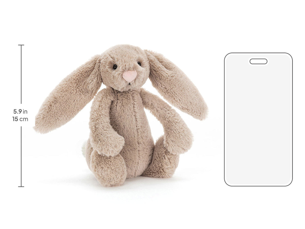 Jellycat Bashful Hase Beige Klein 18 cm