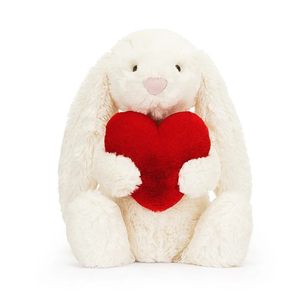 Bashful Red Love Heart Bunny Medium JELLYCAT