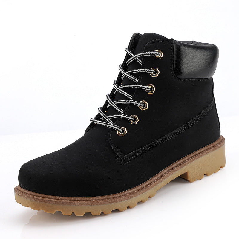 High Top Martin Boots for Men with Casual Workwear Style and Durability