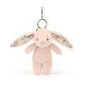 Jellycat Bag Charm Bashful Bunny Blossom Blush 17cm