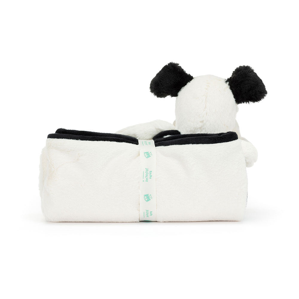 Jellycat Blankie Bashful Black & Cream Puppy 56cm
