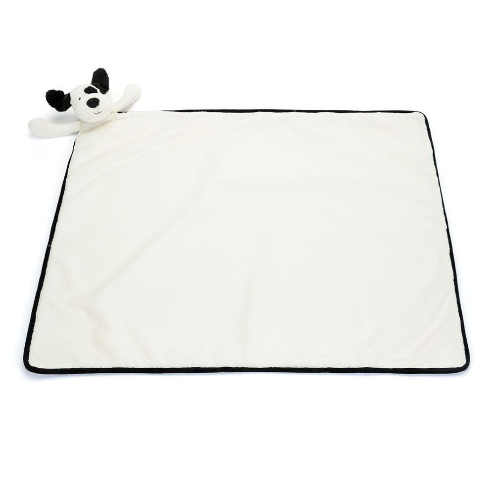 Jellycat Blankie Bashful Black & Cream Puppy 56cm