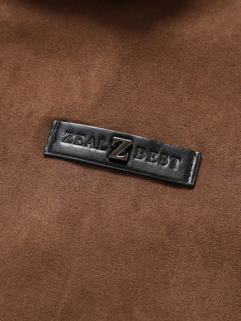 Teddy Lined Suede Jacket With Pockets