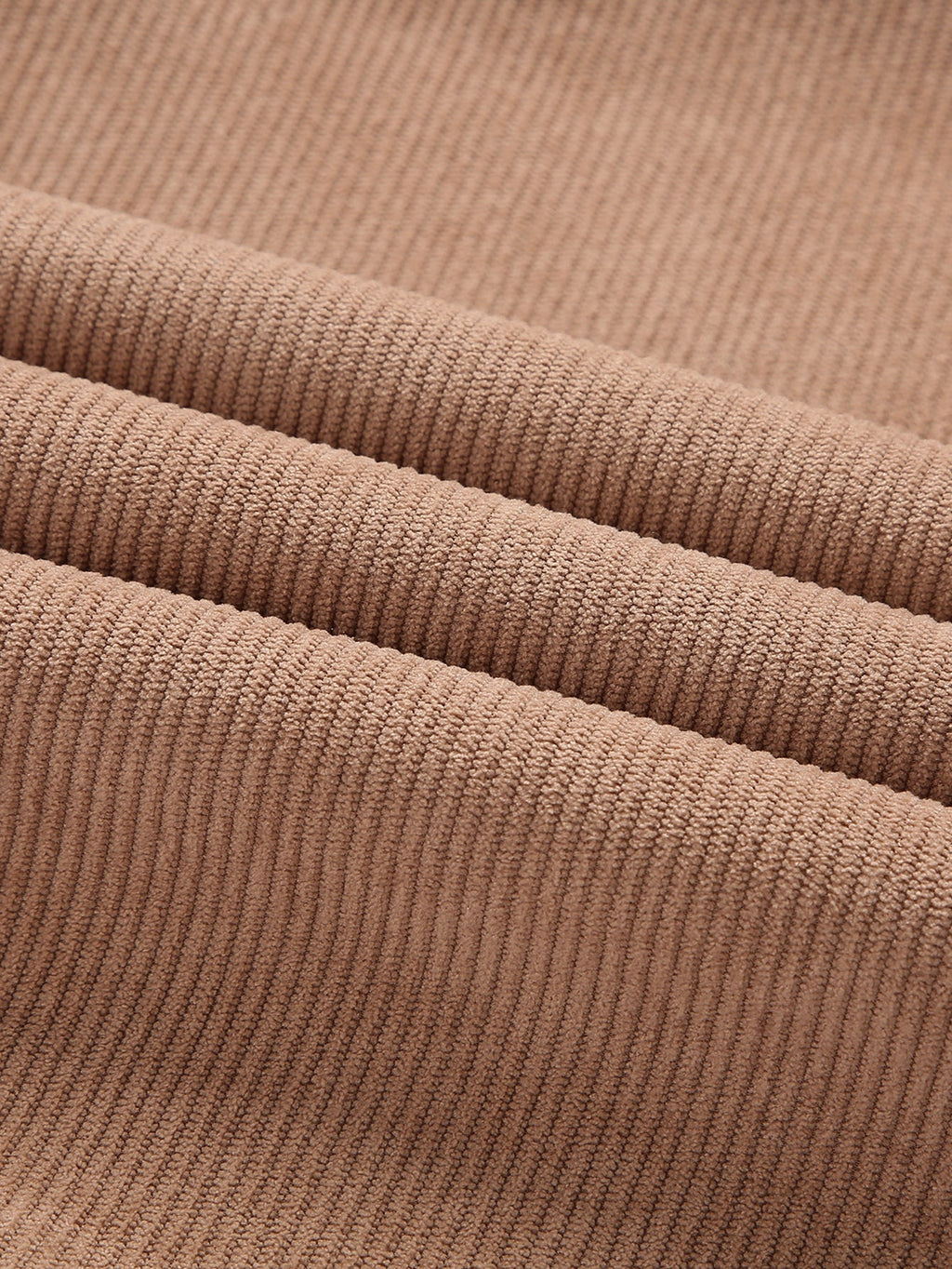 Teddy Lined Zip Up Corduroy Jacket With Pockets