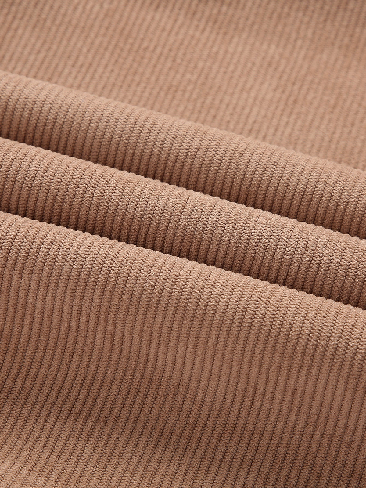 Teddy Lined Zip Up Corduroy Jacket With Pockets