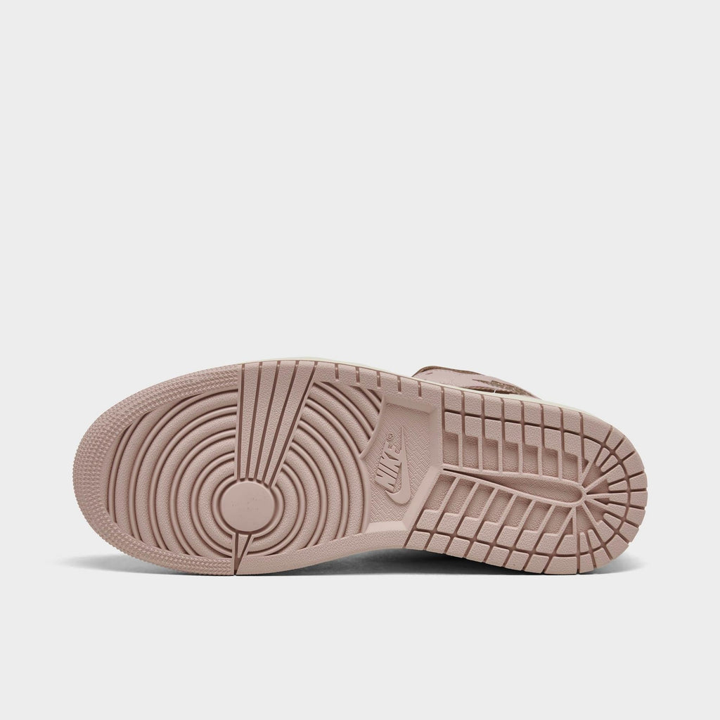 Air Jordan Womens Retro 1 Mid 'Pink Oxford Brown'