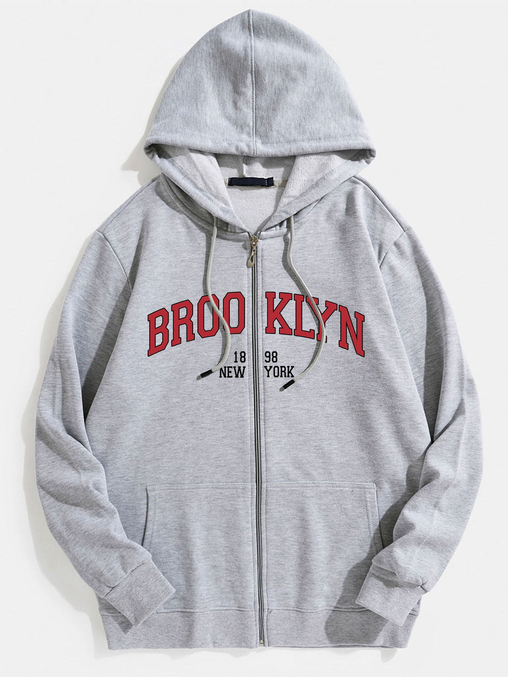 Brooklyn Print Zip-Hoodie