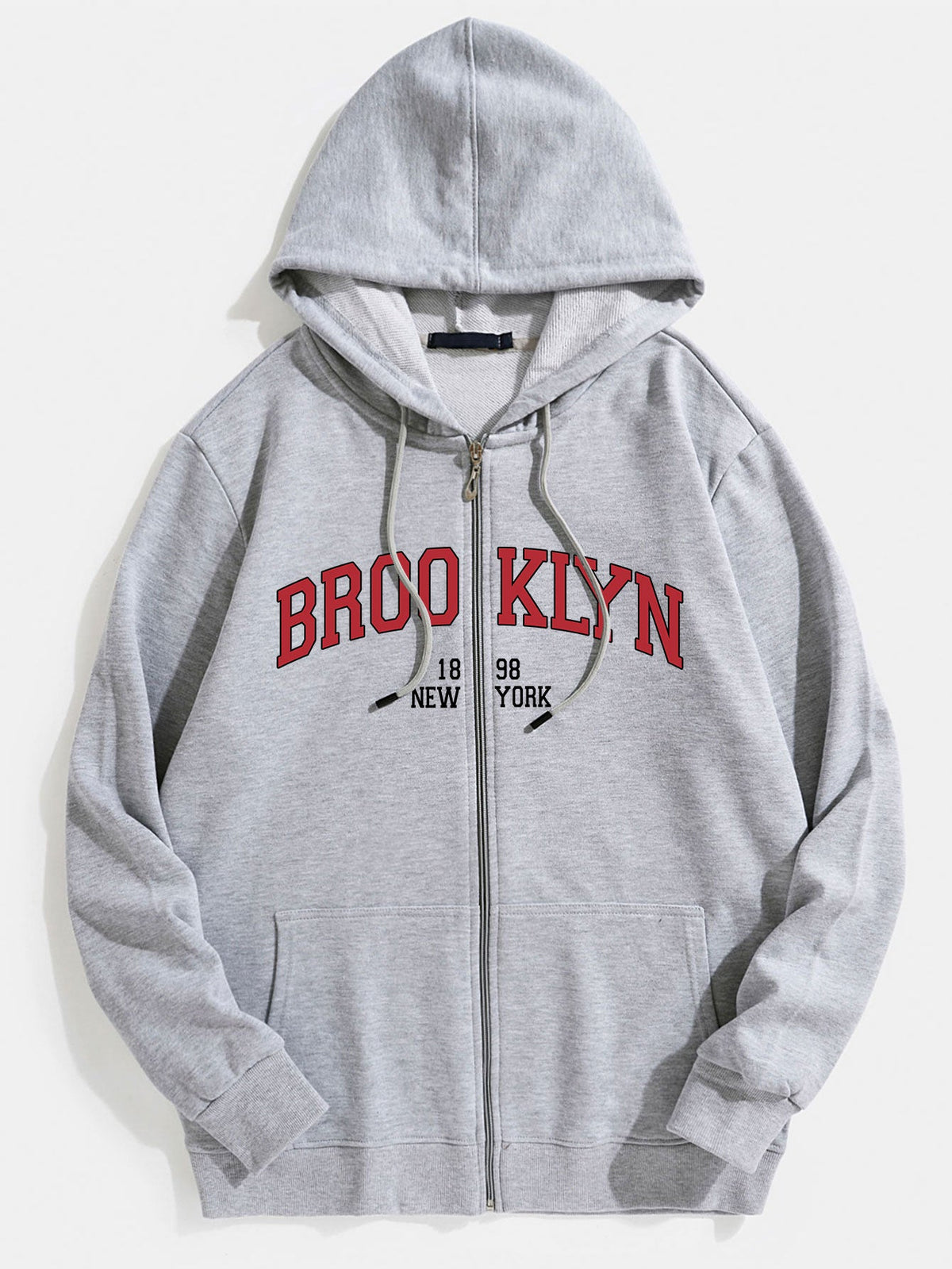 Brooklyn Print Zip-Hoodie