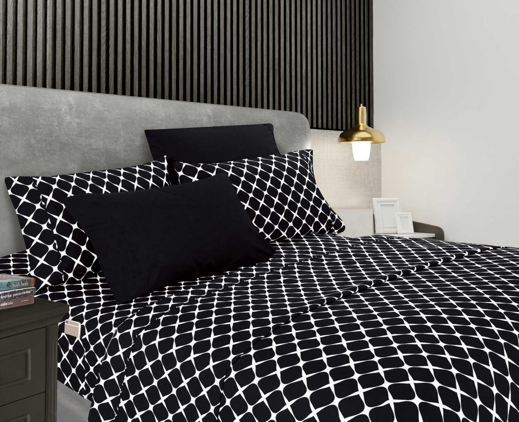 Elegant Comfort 6-Piece Bloomingdale Sheet Set - Comparable to a Hotel Premium Quality