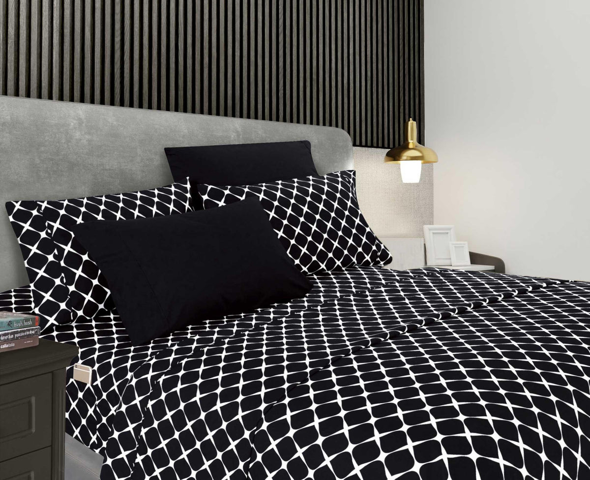 Elegant Comfort 6-Piece Bloomingdale Sheet Set - Comparable to a Hotel Premium Quality
