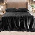 Mocassi Fine 4-Piece Silky Satin Sheet Set, Moody Shades