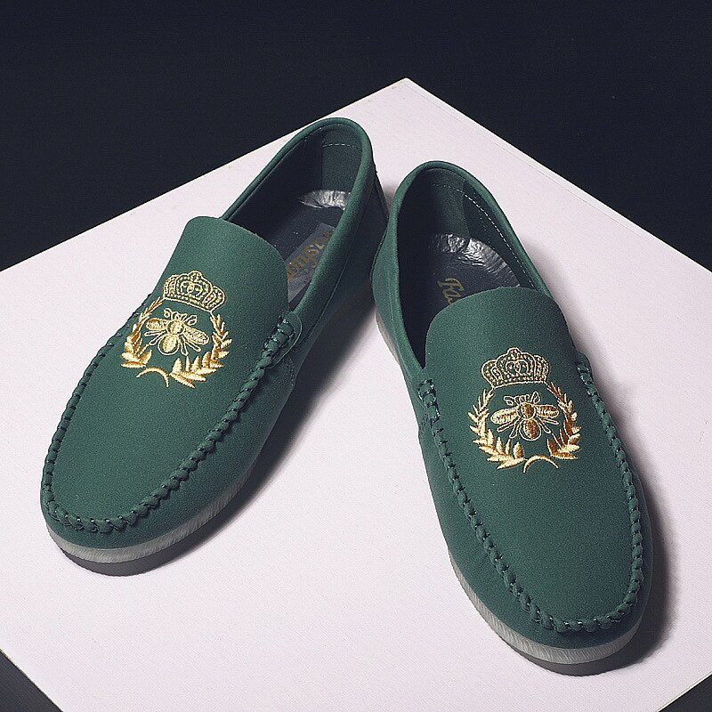 Men’s Casual Leather Loafers - Comfortable Soft-Soled Driving Shoes