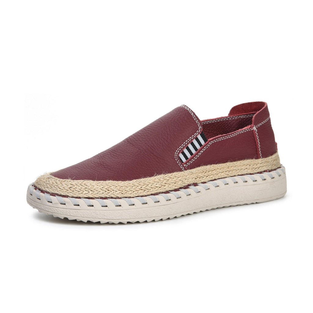 Handmade Leather Fisherman Shoes for Men – Cowhide One-Foot Casual Wear