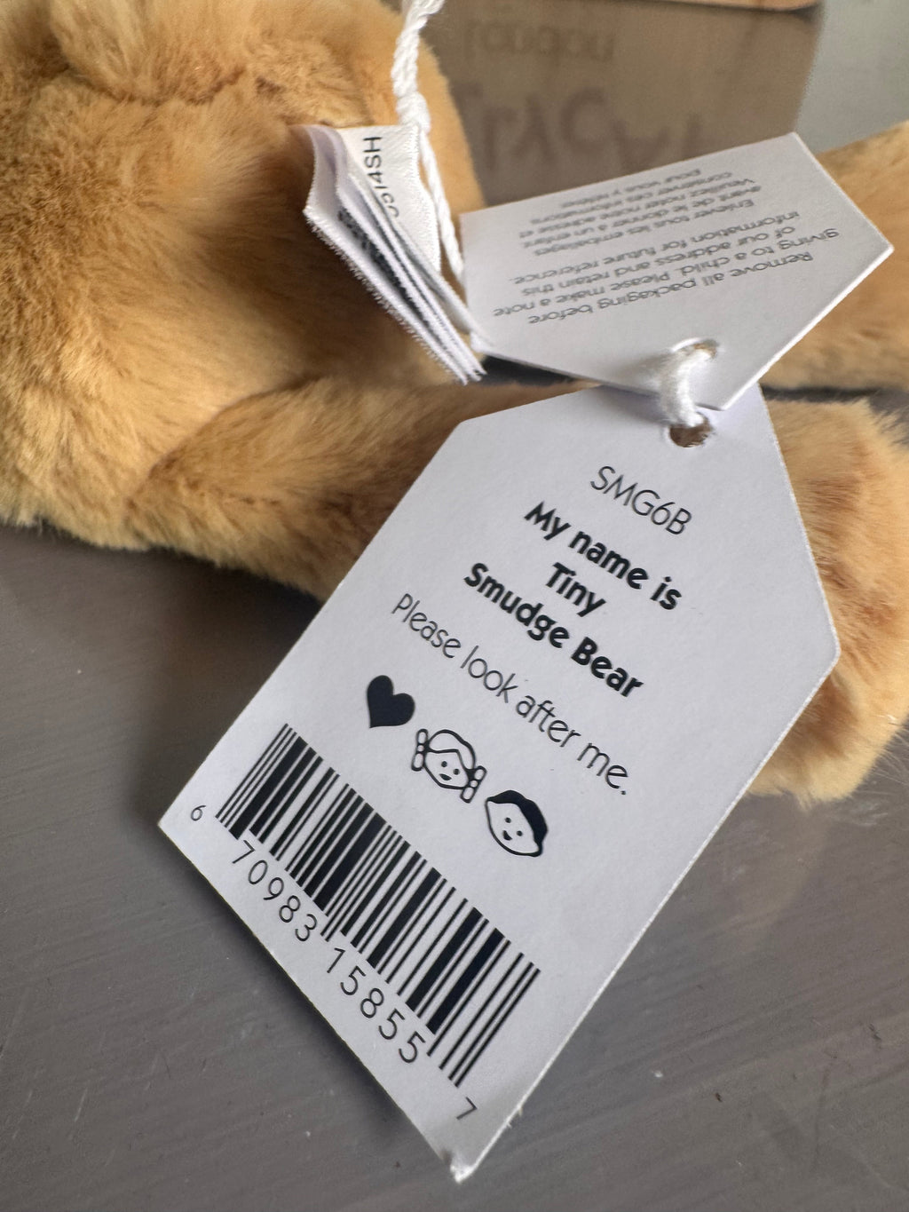 Jellycat Tiny Smudge Bear