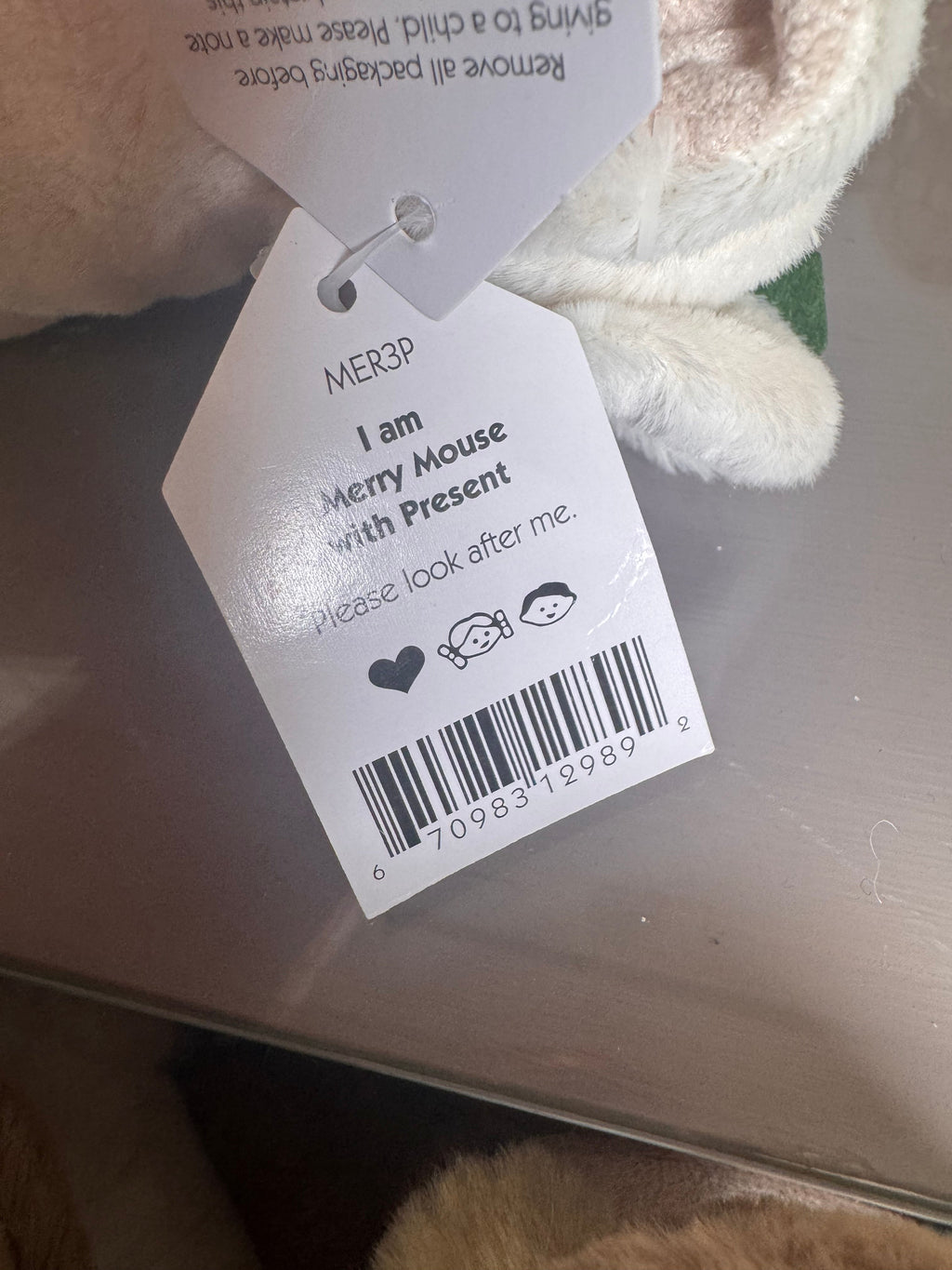 Jellycat Merry Mouse With Present