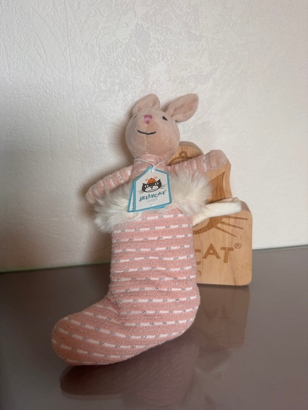 Jellycat Shimmer Stocking Bunny