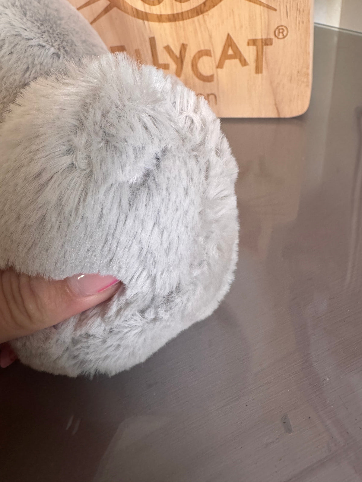 Jellycat Large Silver Bashful Bunny // With paws