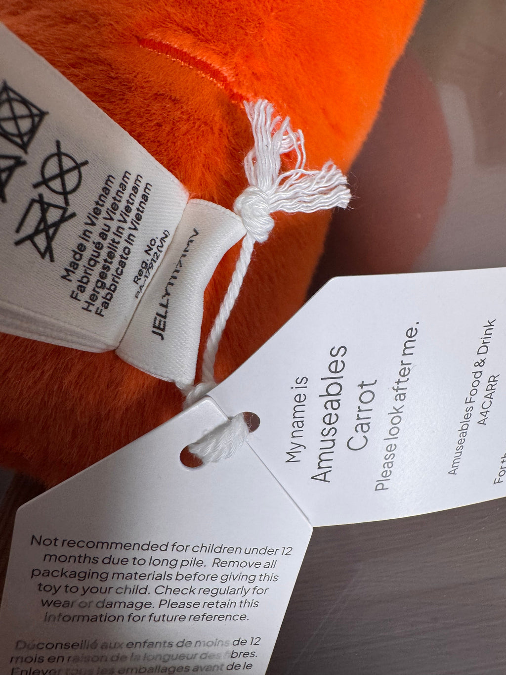 Jellycat Amuseables Carrot