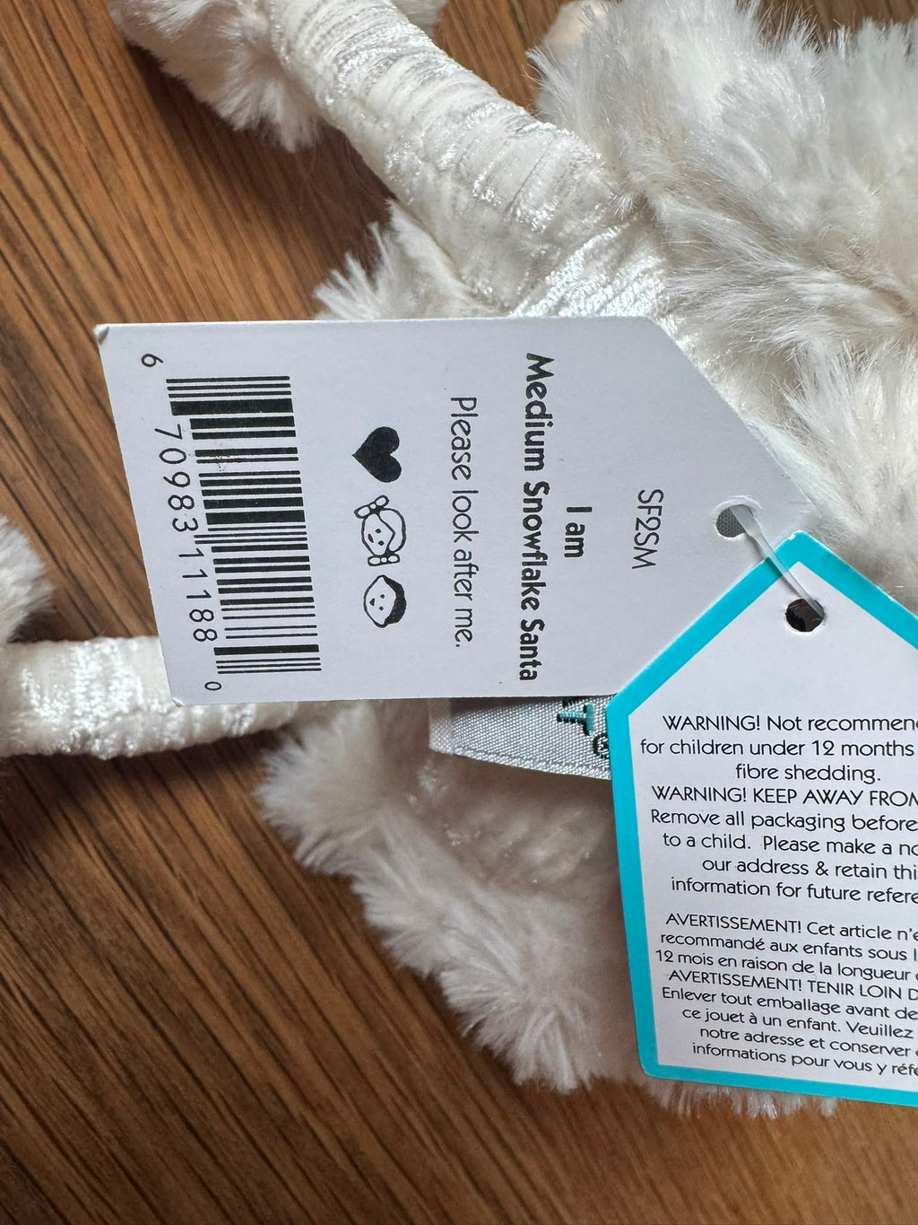 Jellycat Snowflake Santa - Medium | NWT