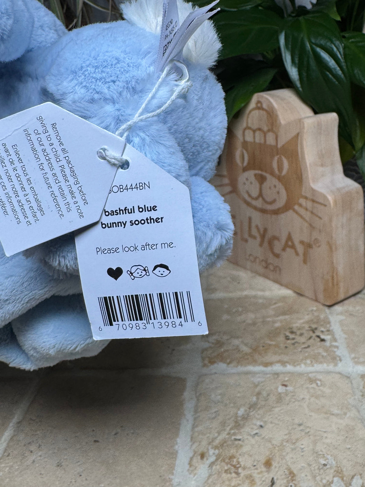 Jellycat Bashful Blue Bunny Soother