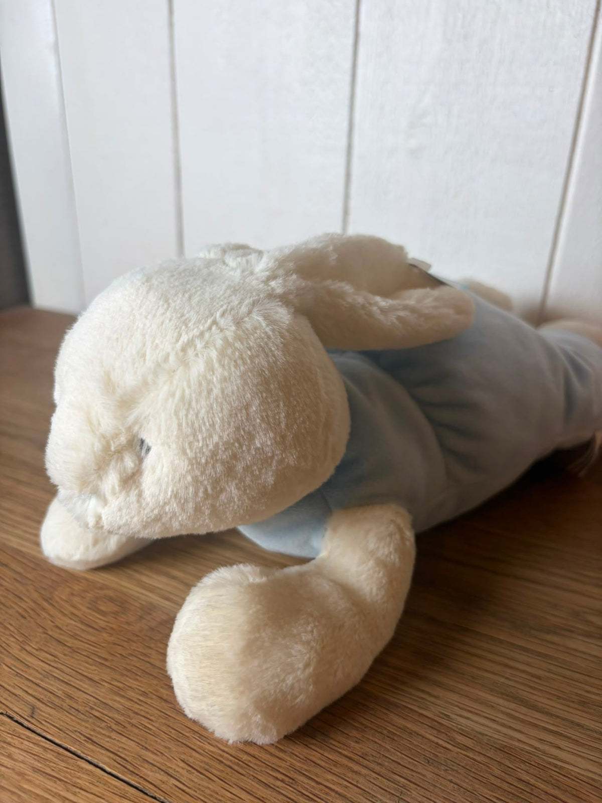Jellycat Blue Velvet Bunny Sleeping | RARE Vintage