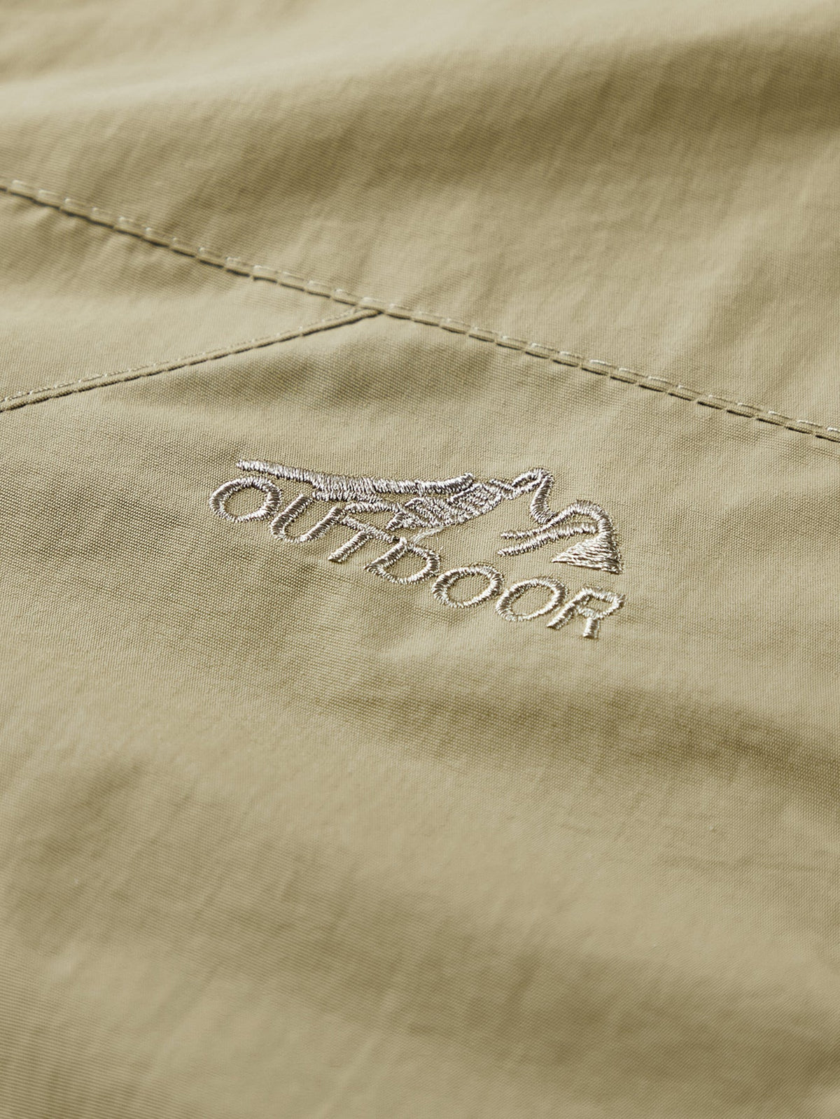 Zip-Up Detachable-Hood Windbreaker Jacket
