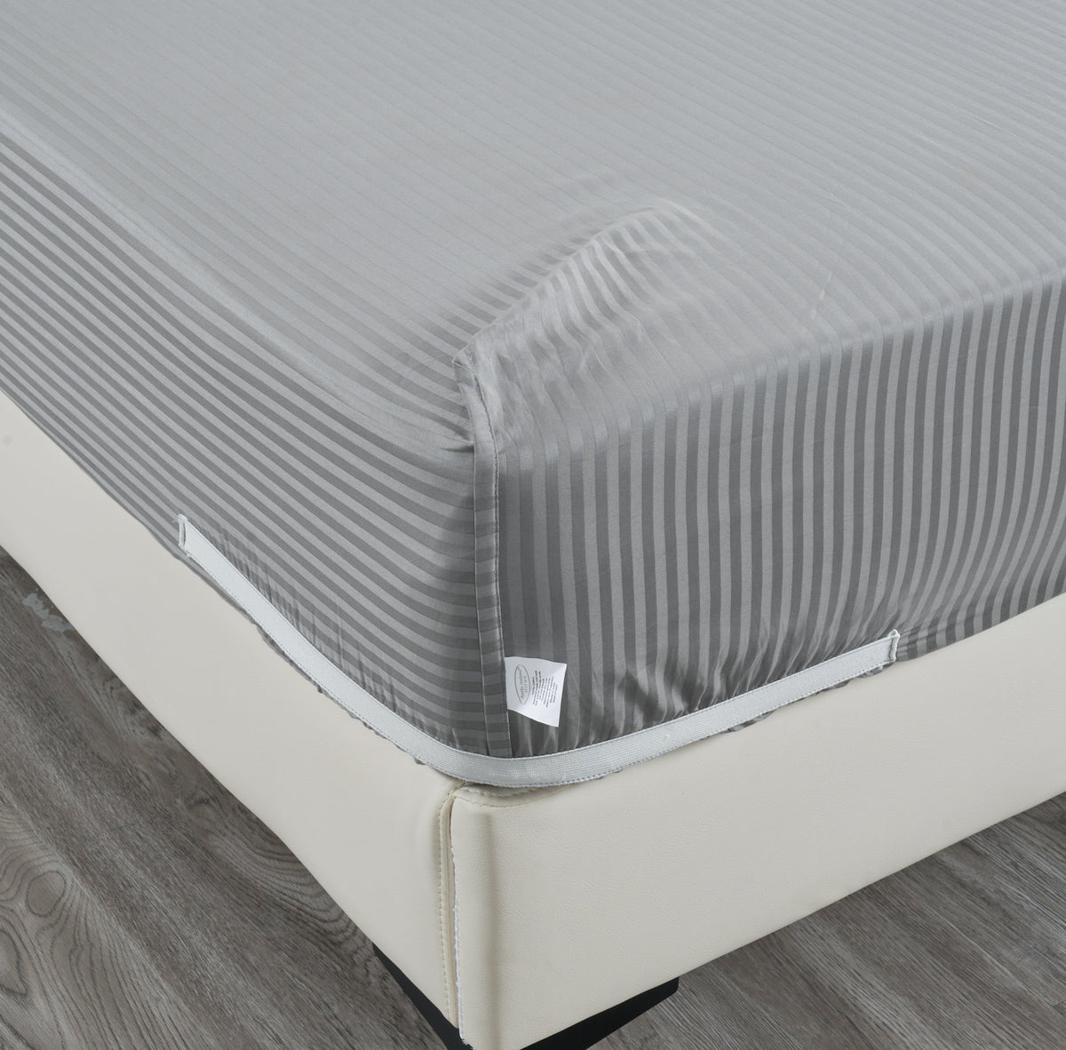 Kathy Ireland 500 Thread Count Damask Stripe Sheet Set with Optifit