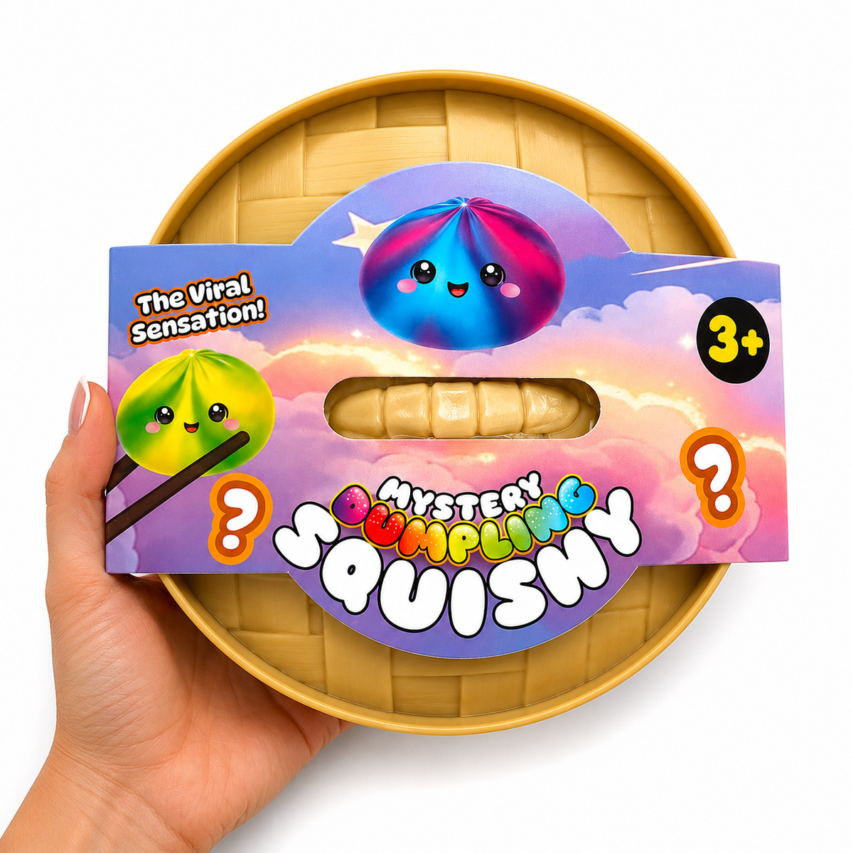 MEGA Mystery Viral Dumpling Squishy 16cm - Tie Dye