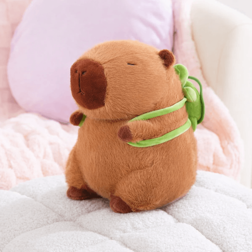The Adorable Capybara Turtle Back Pack Plushies