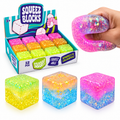 Jelly Cube Squishy - Glitter 2 Tone