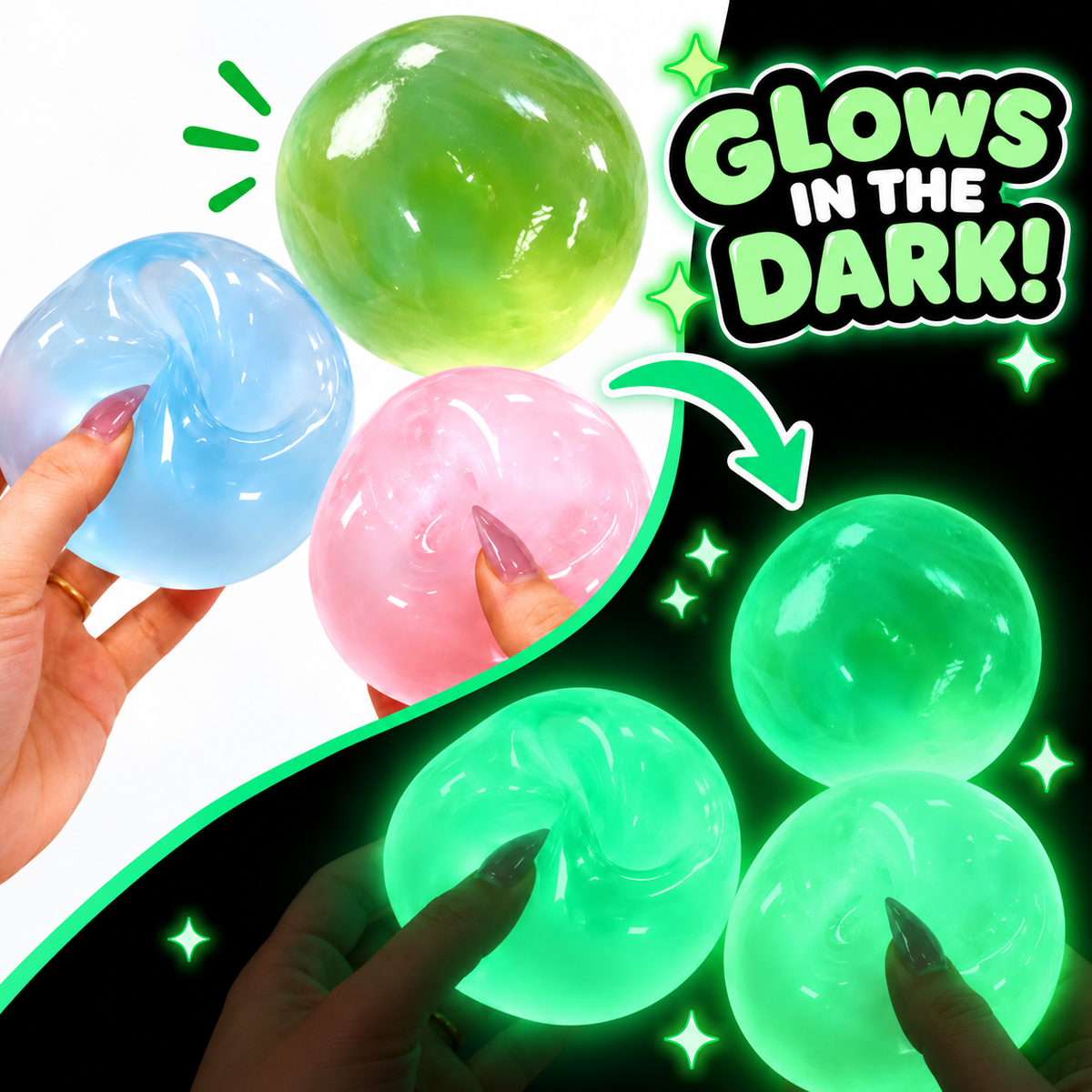 Coconut Oil Squishy - Glow In The Dark