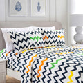 Elegant Comfort 6-Piece Chevron Pattern - Soft as a Hotel Premium Quality Sheet Set