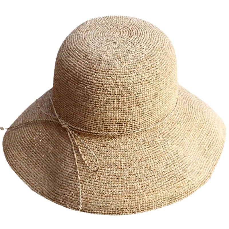 Crochet Raffia Sun Hat Natural