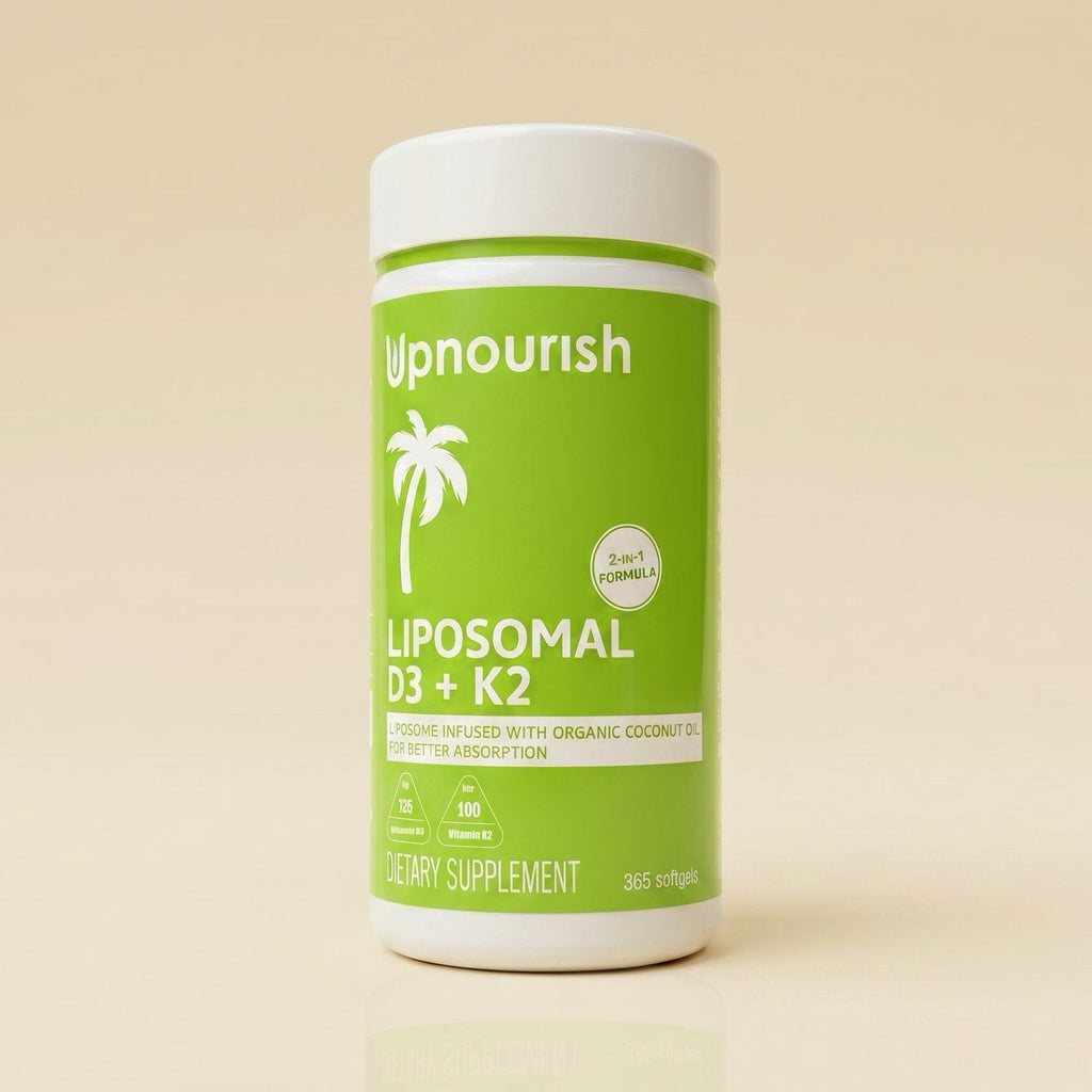 Liposomal Vitamin D3 5000IU K2 MK7 Daily Support Softgels Supplement