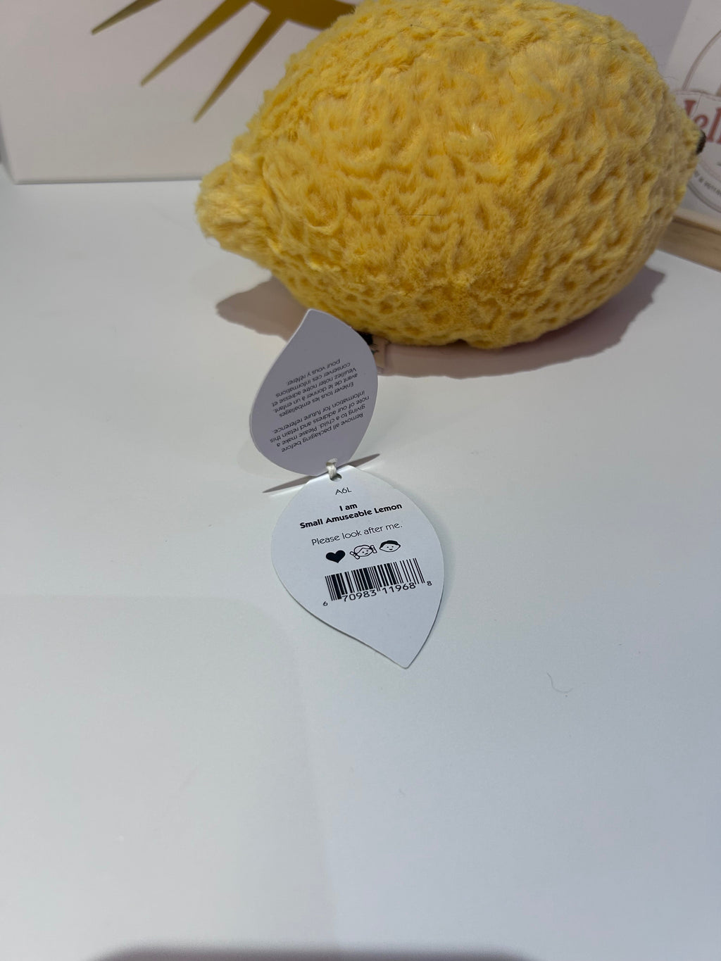 Jellycat Amuseable Lemon- Leaf Tag