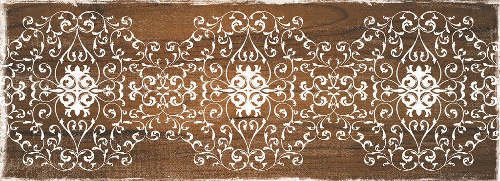 20"x55" Oversized Cushioned Anti-Fatigue Kitchen Runner Mat (Scroll)