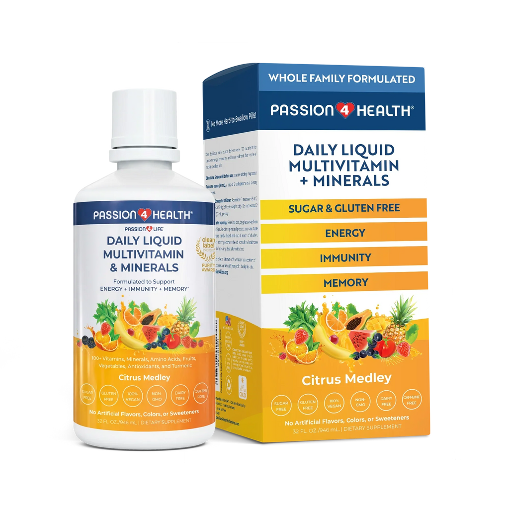 Daily Liquid Multivitamin Minerals Complete Wellness Supplement Formula