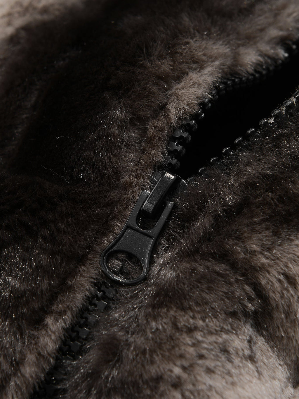 Faux Fur Zip-Up Hooded Vest
