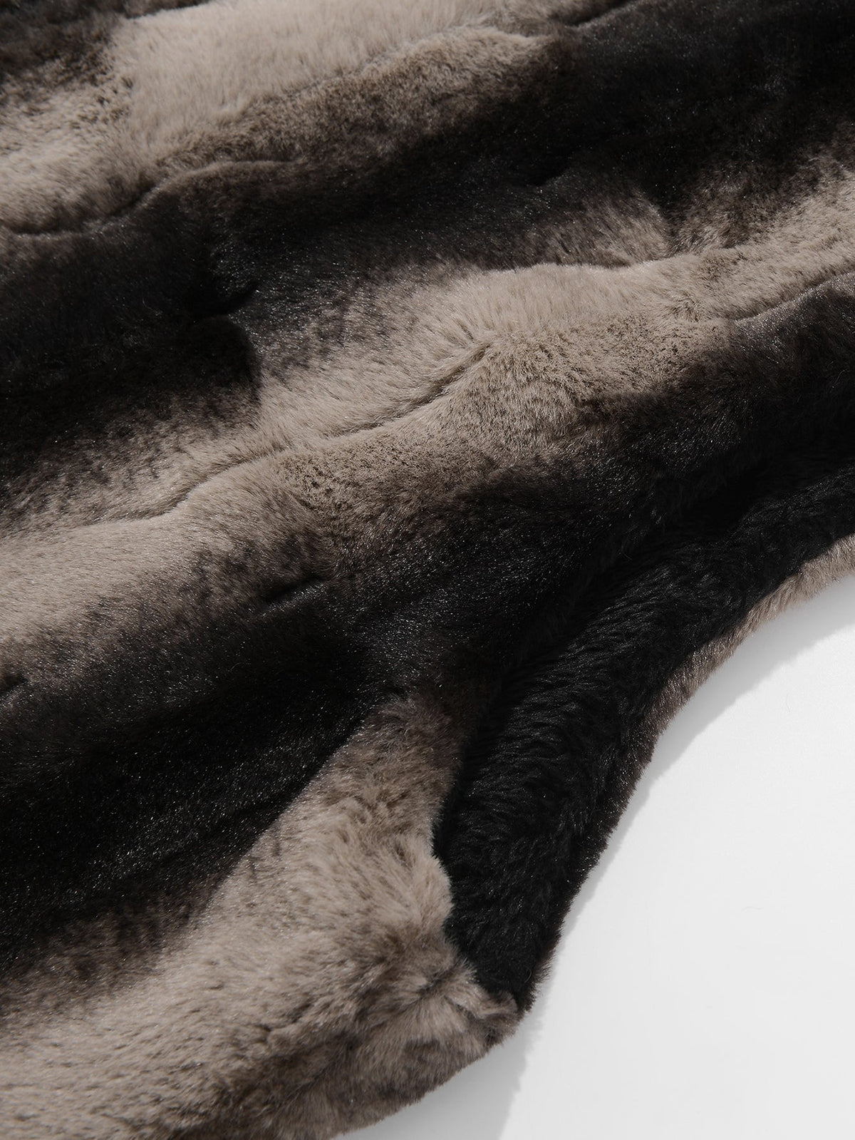 Faux Fur Zip-Up Hooded Vest