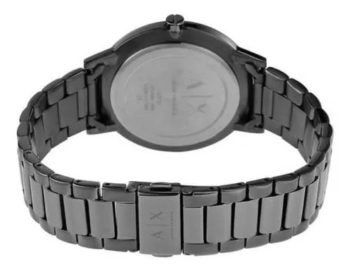 Armani Exchange Cayde AX2722 Herren-Analog-Uhr – Graues Zifferblatt mit passendem grauem Edelstahlarmband