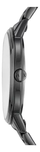 Armani Exchange Cayde AX2722 Herren-Analog-Uhr – Graues Zifferblatt mit passendem grauem Edelstahlarmband
