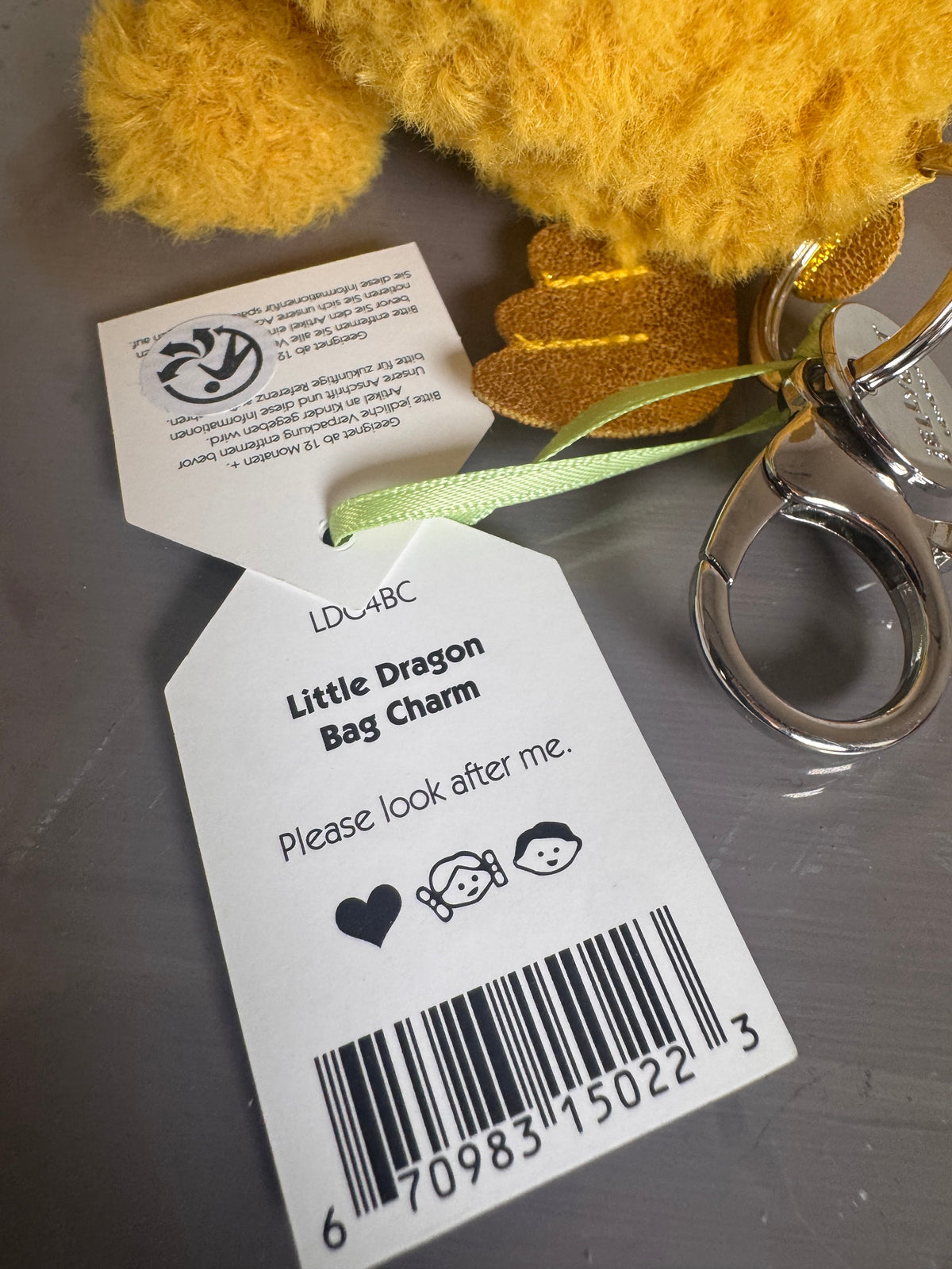 Jellycat Little Dragon Bag Charm