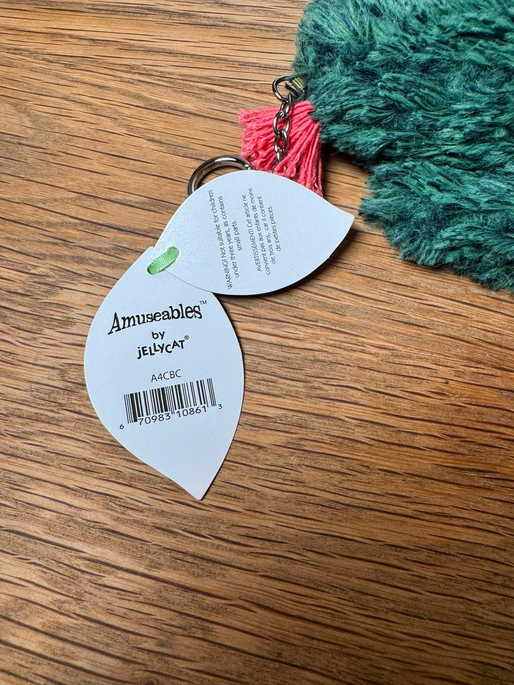Jellycat Cactus Bag Charm- Prototype