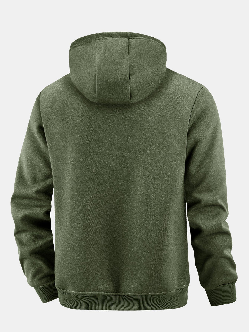 Teddy Lined Zipper Pocket Hoodie