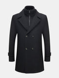 Double Breasted Wool Overcoat