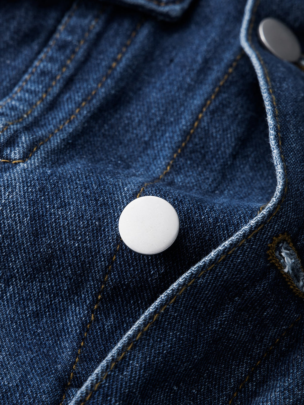 Distressed Washed Denim Jacket