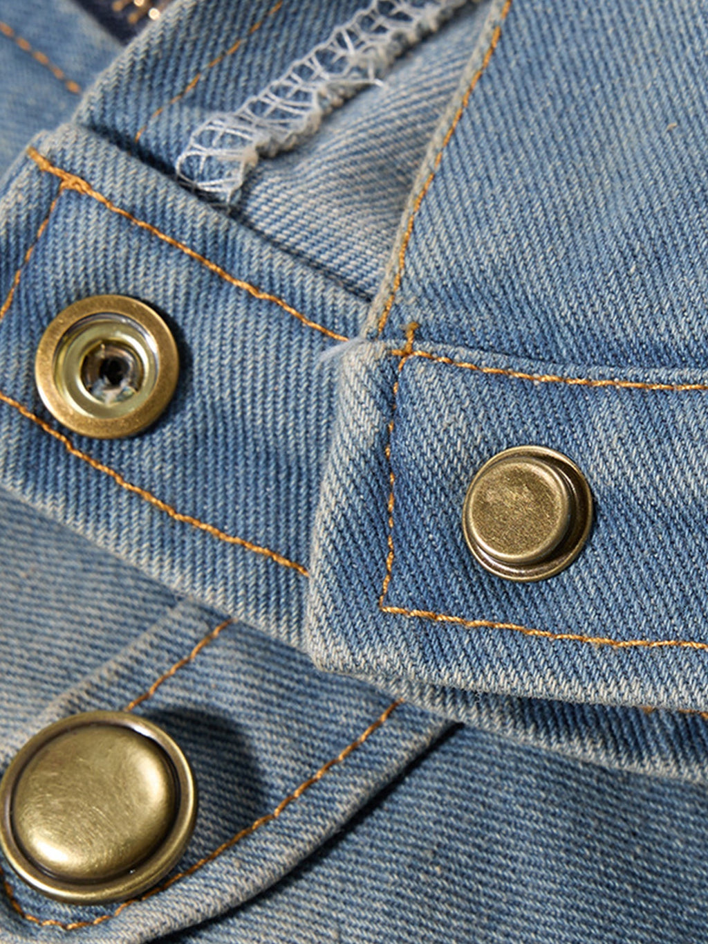 Washed Military Denim Jacket