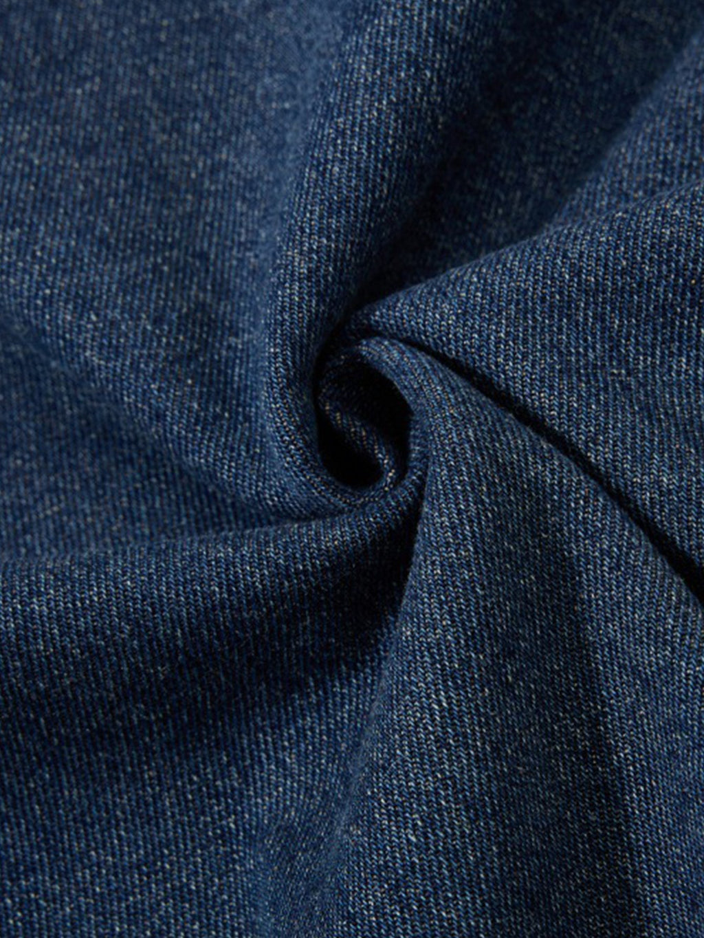 Vintage Washed Baseball Embroidered Denim Sweatshirt