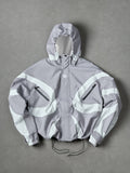 Color Block Hooded Windbreaker Jacket